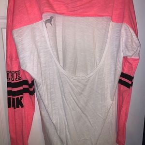 Victoria secret open back shirt